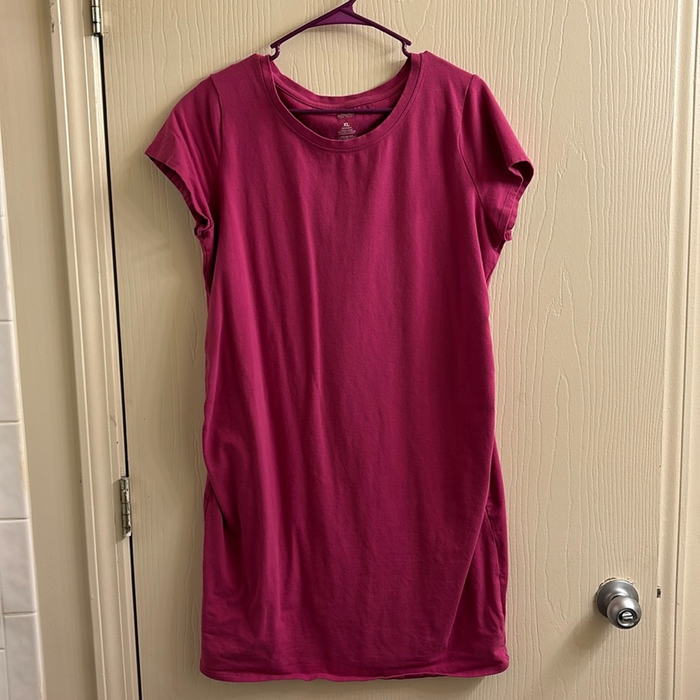 Sonoma Maternity Pink T-shirt Dress, size XL